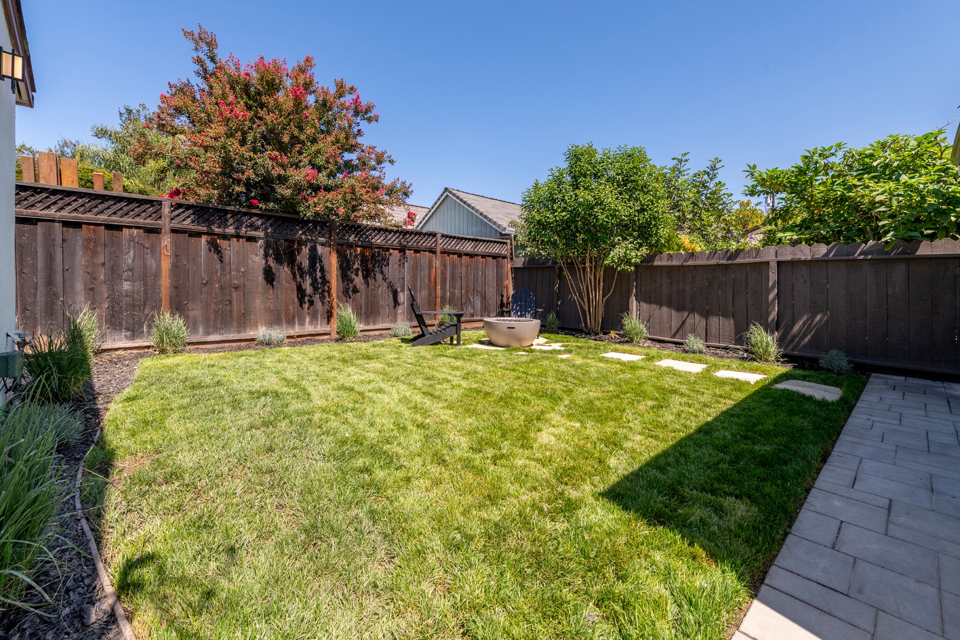 Landscaped Backyard at 58 Cleaves Ave